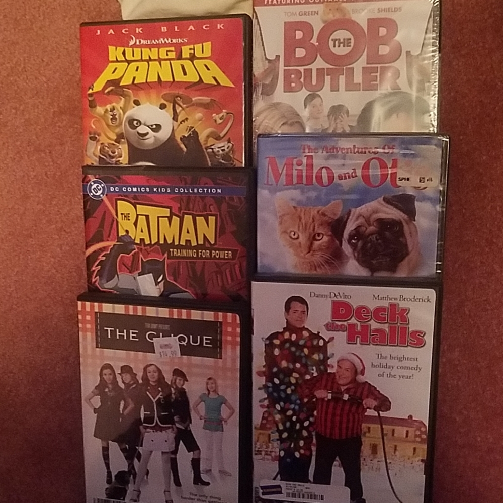 6 children's movie cd"s